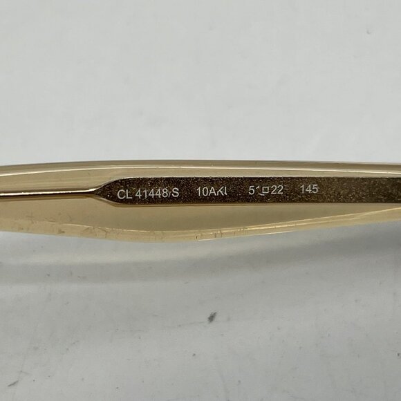 Celine Beige Clear Large Sunglasses | Blue Lenses - Picture 4 of 9